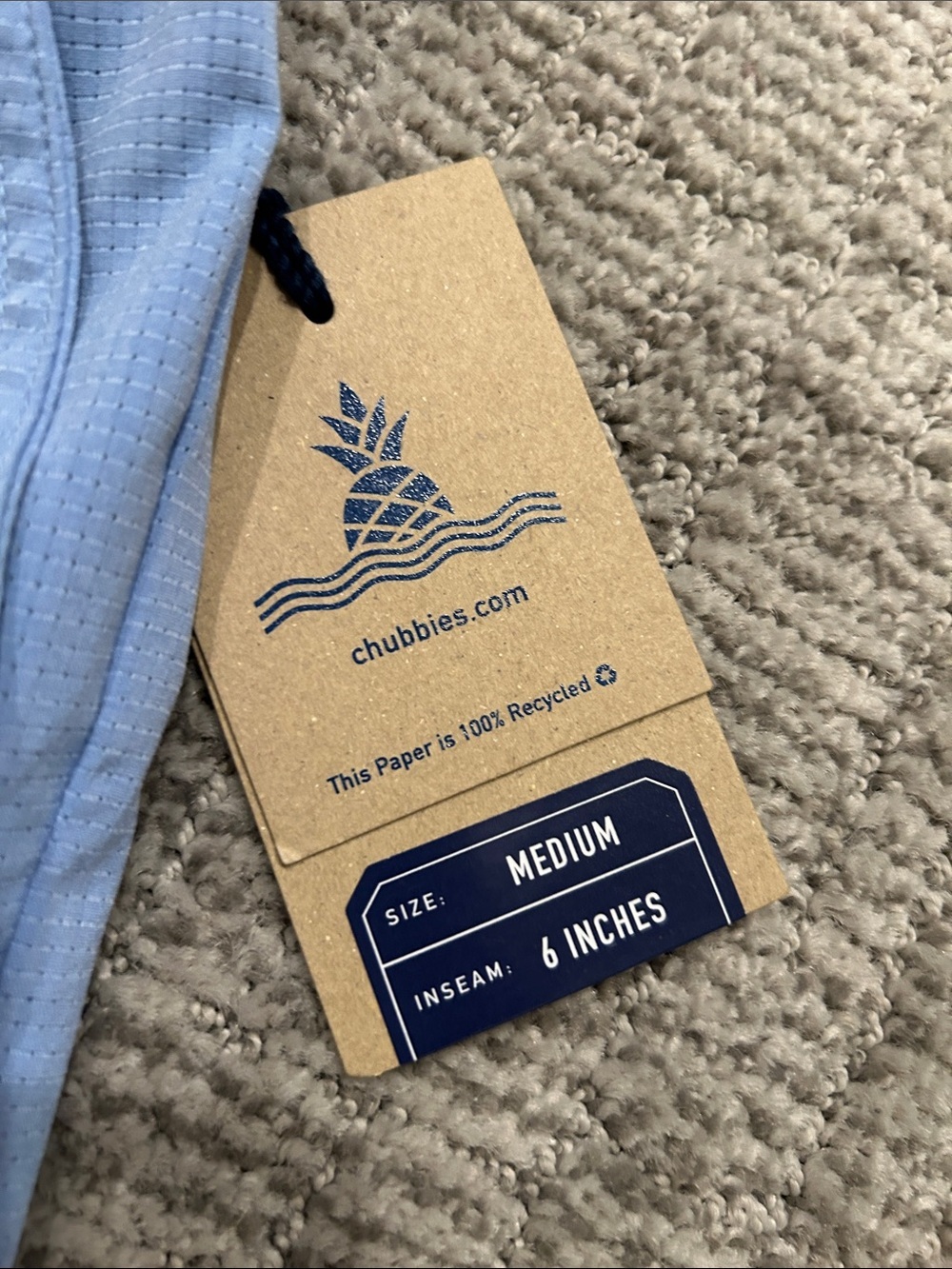 Chubbies E-Waist 6" Inseam Alpine Skies Shorts M - Picture 4 of 6